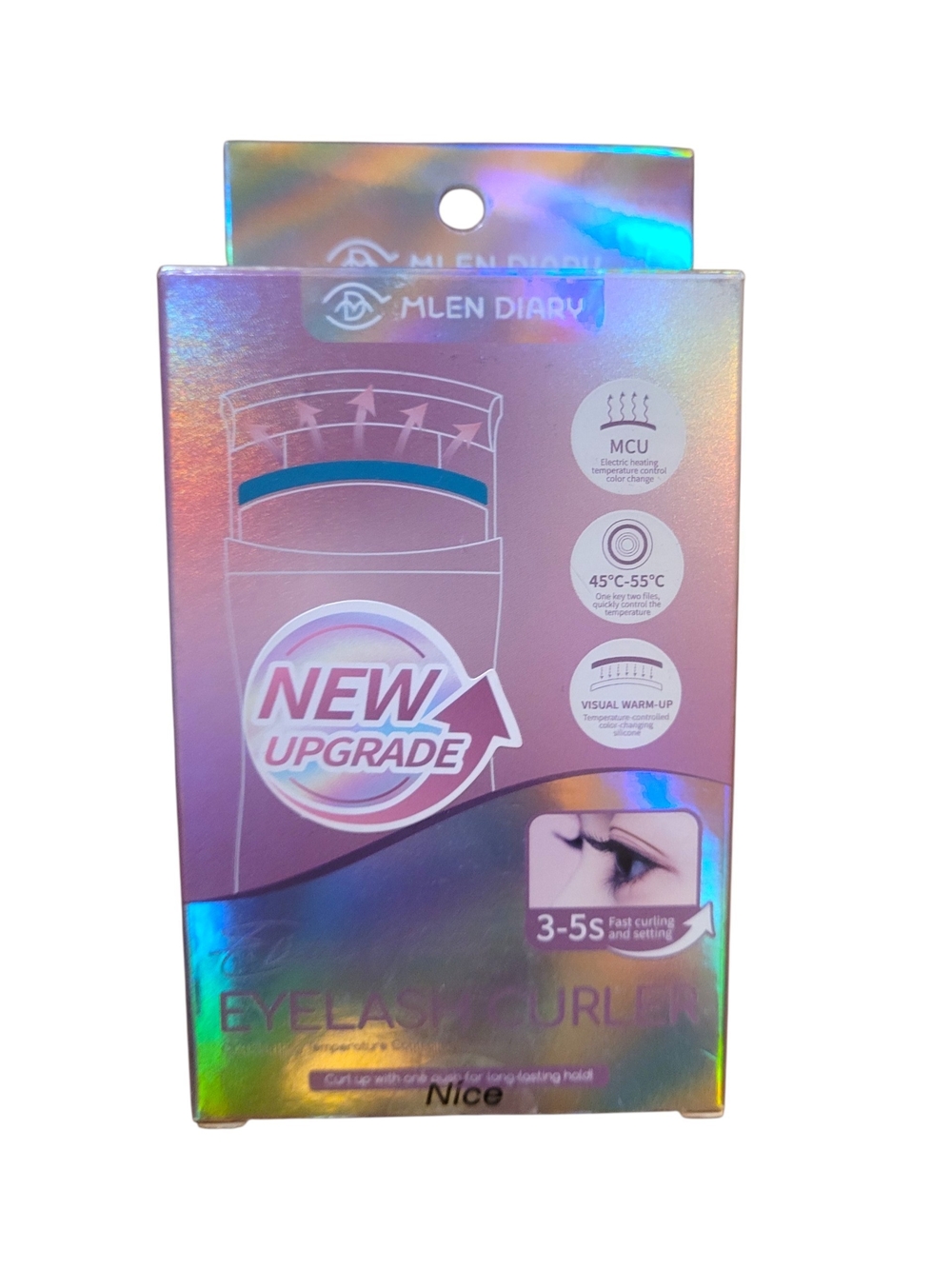 MLEN DIARY Electric Heated Eyelash Curler - New Open Box Never Used